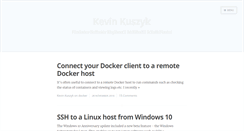 Desktop Screenshot of kevinkuszyk.com