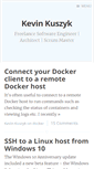 Mobile Screenshot of kevinkuszyk.com