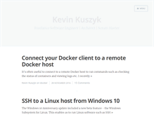 Tablet Screenshot of kevinkuszyk.com